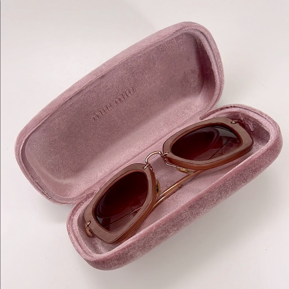 Miu Miu Suede Sunglasses